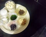 A picture of step 1 of Pan Shot Kaju Roll.