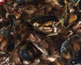 Foto del paso 4 de la receta: Calamarcitos con mejillones encebollados con salsa
