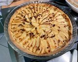 Une image de l'étape 7 de Tarte fine pommes cranberries / pâte sablée crème et vanille.