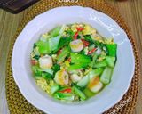 Foto langkah ke 10 dari resep Tumis Bok Coy Kuah Telor Bakso.