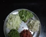 A picture of step 1 of Veg manchurian and fried rice.