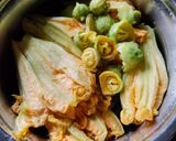 A picture of step 2 of Pumpkin Flowers Vada.