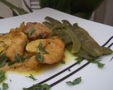 Foto del paso 12 de la receta Pollo y conejo al curry con judías verdes