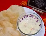A picture of step 6 of Basundi Puri.