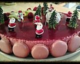 Une image de l'étape 5 de Bavarois de Noël aux fruits rouges.
