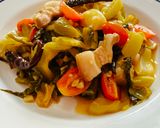 รูปขั้นตอนการทำที่ 4 ของ หมูสามชั้นผัดผักกาดดอง By แม่บ้าน