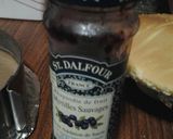 A picture of step 1 of Buttercream Cake with Blueberry Jam.