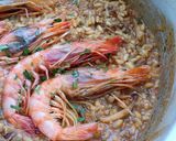 Foto del paso 11 de la receta: Arroz meloso de calamar y gamba roja