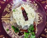 A picture of step 3 of South Indian style curd rice.