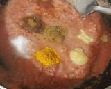 A picture of step 5 of Corn Palak.