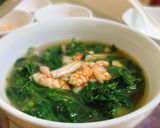 Hình bước làm 3 của món Rau muống nấu ghẹ