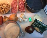 Une image de l'étape 1 de Risotto au chorizo et bacon.
