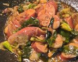 A picture of step 4 of Chicken sausage..pepper fry.