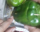 A picture of step 7 of Mince stuffed capsicum.