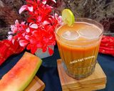 A picture of step 3 of Watermelon Sattu.