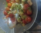 A picture of step 3 of Tomato wala paneer.