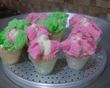 Foto langkah ke 7 dari resep Bolu Kukus Mekar hanya satu telur.