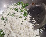 A picture of step 2 of Green Peas and Paneer Bhurji.