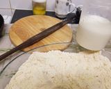 A picture of step 1 of Chapati type 2.