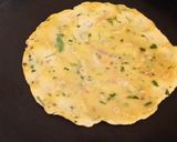 A picture of step 3 of Akki Roti.
