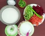 A picture of step 1 of Velvet Beet Rayatun.