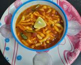 A picture of step 5 of Gathiya ki sabzi.