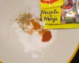 A picture of step 7 of Palak packed veg Maggi masala pulav.