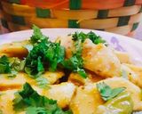 A picture of step 4 of Arvi_ka_khatta_salan.