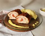 Foto del paso 10 de la receta: 🎗️🎖️Supremas Cordon Bleu especiales 🎗️ con salsa crema de mostaza 🎖️🎗️ #pechugadepollo