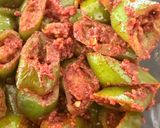 A picture of step 3 of Green Chilli Pickle (Quick Version).