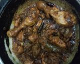 A picture of step 9 of Rajasthani chicken curry.