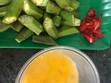 Bendi goreng pecah telur