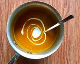 Hình bước làm 4 của món Soup bí đỏ
