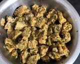 A picture of step 5 of Methi palak muthiya dhokla.