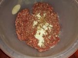 Hamburguesas rellenas con cheddar