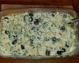 A picture of step 3 of Mike's Seafood Spinach Enchiladas.