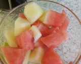 A picture of step 1 of My Water Melon Cottage Cheese. 😀.