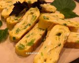 A picture of step 7 of Scallion Egg Roll Omelet.