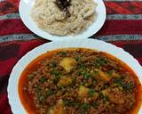 Mutton mince with green peas potato recipe step 4 photo