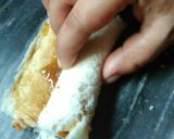 A picture of step 9 of Kohlapuri paneer baked roles.