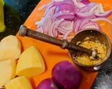 আলু দিয়ে চিকেনের ঝোল (Alu diye chicken jhol recipe in Bengali) রেসিপি ধাপ - 1 ছবি