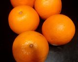 A picture of step 1 of Candied Orange Peels and Candied Orange Slices.