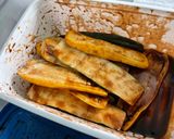 Une image de l'étape 9 de Courgettes et poivrons bicolores marinés grillés à la plancha.
