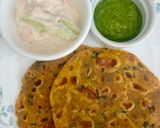 A picture of step 5 of Avocado 🥑 Methi Thepla Wrap🌯.