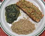 Foto del paso 4 de la receta: Salmón con almendras y cebollín
