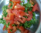 A picture of step 2 of Spicy papri chana dal chat.