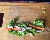 A picture of step 3 of Easy Salad Rolls from Leftovers in the Fridge.