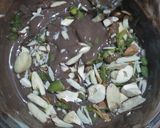 A picture of step 4 of Nuty and Chocolaty Rice roti wrap.