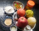 मिक्स फ्रुट पॅन केक (mix fruit pancake recipe in marathi) रेसिपी स्टेप 1 फोटो 