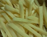 A picture of step 2 of Peri peri fries.